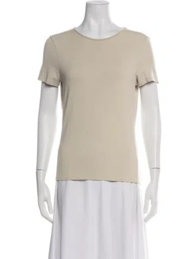 Pre-owned White + Warren Crew Neck Short Sleeve T-shirt In Blue