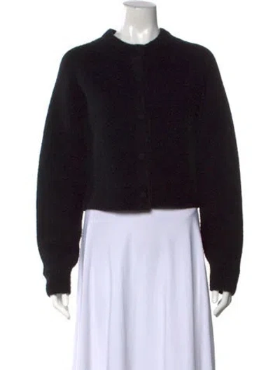 Pre-owned White + Warren Crew Neck Sweater In Black