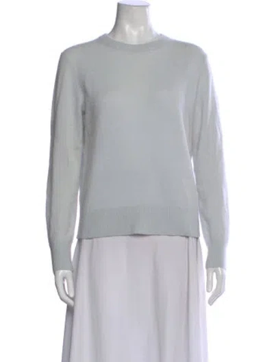 Pre-owned White + Warren Crew Neck Sweater In Blue