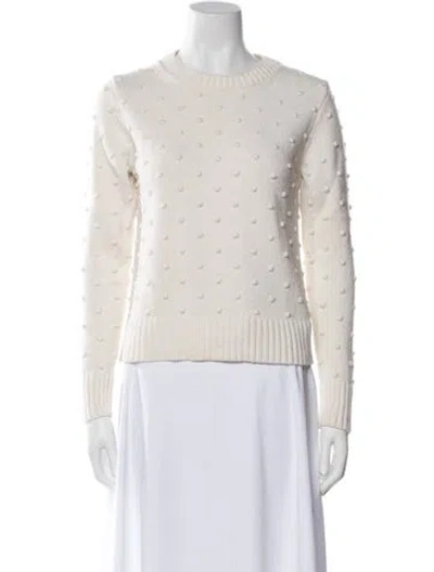 Pre-owned White + Warren Crew Neck Sweater In Neutral