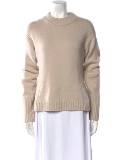 Pre-owned White + Warren Crew Neck Sweater In Neutral
