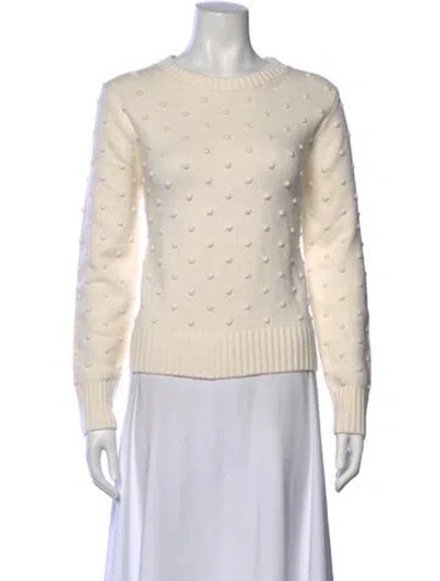 Pre-owned White + Warren Crew Neck Sweater In Neutral