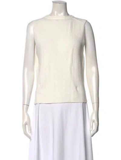 Pre-owned White + Warren Crew Neck Sweater In Neutral