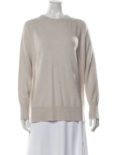 Pre-owned White + Warren Crew Neck Sweater In Neutrals