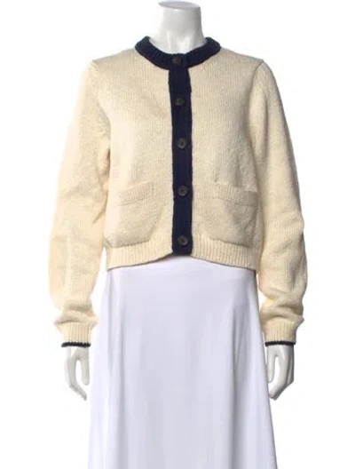 Pre-owned White + Warren Crew Neck Sweater In Neutrals