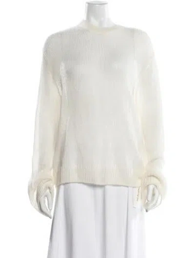 Pre-owned White + Warren Crew Neck Sweater In Neutrals