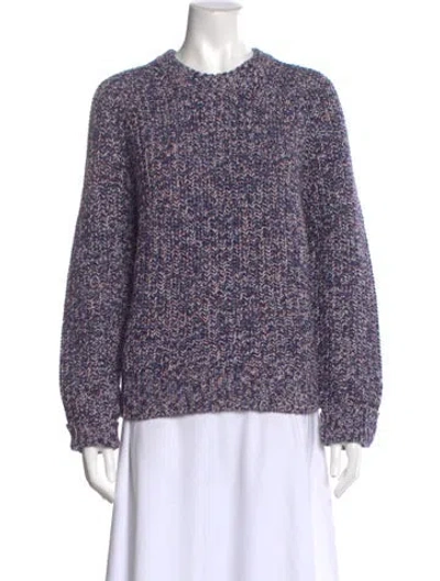 Pre-owned White + Warren Crew Neck Sweater W/ Tags In Purple