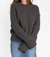 White + Warren Donegal Easy Crewneck Sweater In Speckled Charcoal In Multi