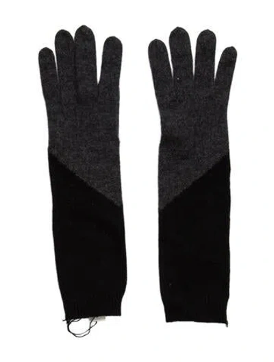 Pre-owned White + Warren Finger Gloves In Multi