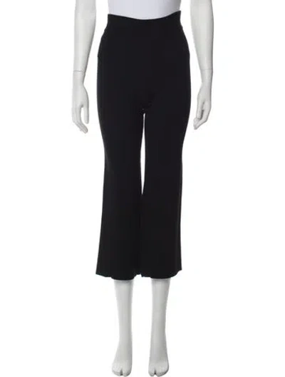 Pre-owned White + Warren Flared Pants In Black