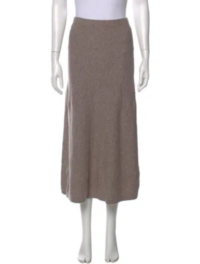 Pre-owned White + Warren Long Skirt In Multi