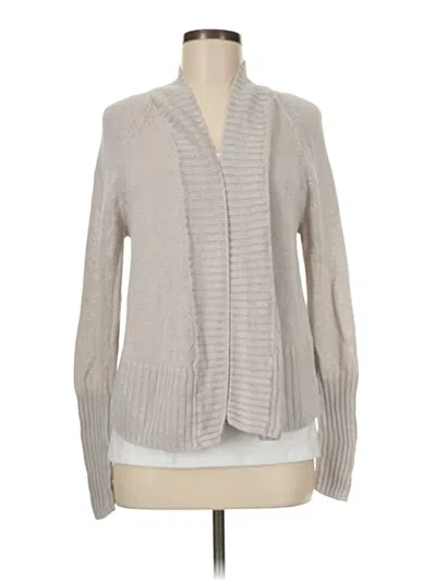 Pre-owned White + Warren Long Sleeve Top Gray Cowl Neck Tops