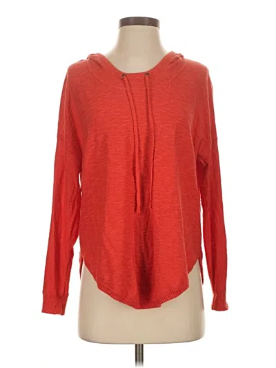 Pre-owned White + Warren Long Sleeve T-shirt In Red