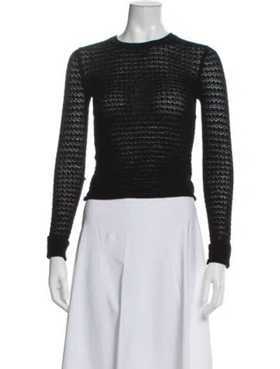 Pre-owned White + Warren Merino Wool Crew Neck Sweater In Gray