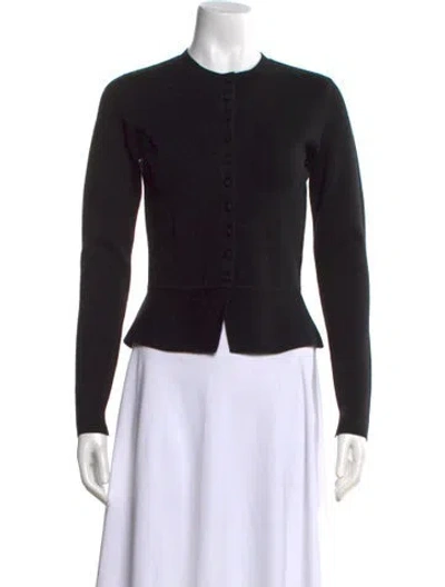 Pre-owned White + Warren Merino Wool Crew Neck Sweater W/ Tags In Black