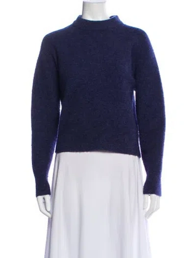 Pre-owned White + Warren Mock Neck Sweater In Gray