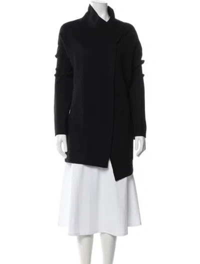Pre-owned White + Warren Mock Neck Sweater W/ Tags In Black