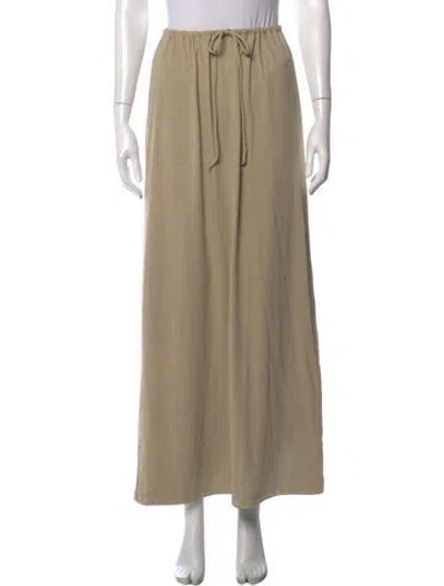 Pre-owned White + Warren Nylon Long Skirt In Neutrals