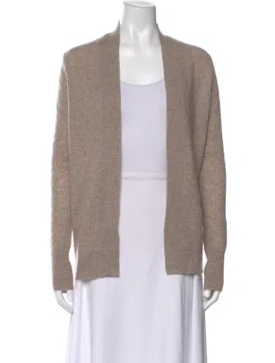 Pre-owned White + Warren Open Front Sweater In Neutral