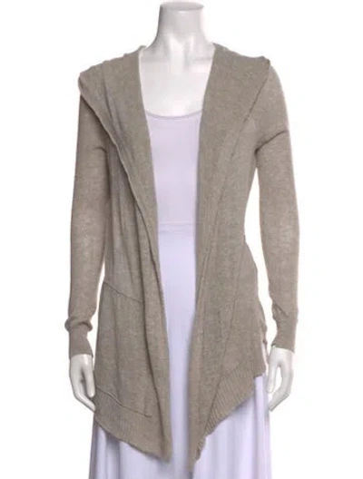 Pre-owned White + Warren Open Front Sweater In Neutrals