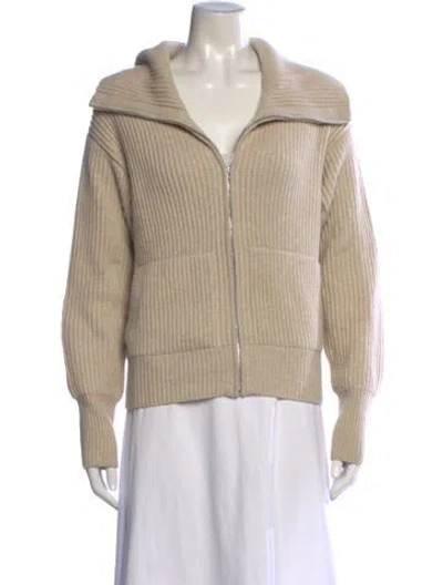 Pre-owned White + Warren Open Front Sweater In Neutrals