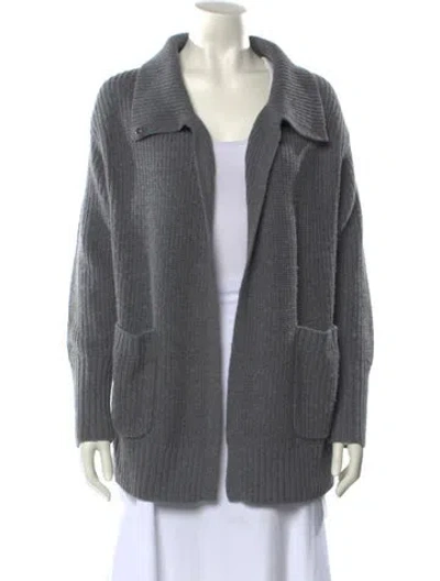Pre-owned White + Warren Open Front Sweater W/ Tags In Gray