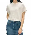 White + Warren Organic Cotton Easy T-shirt Sweater In White