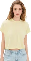 White + Warren Organic Cotton Blend Easy Tshirt In Lemon Sorbet In Lemon Sorbet