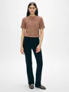 White + Warren Organic Cotton Tape Top In Clay In Clay