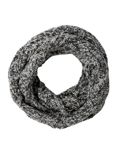 Pre-owned White + Warren Printed Scarf In Gray