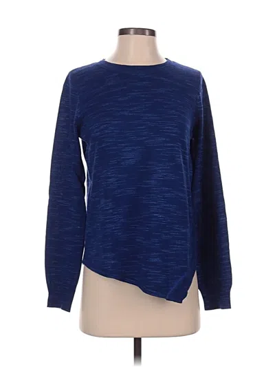 Pre-owned White + Warren Pullover Sweater In Blue