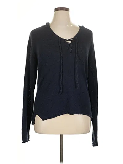 Pre-owned White + Warren Pullover Sweater In Blue