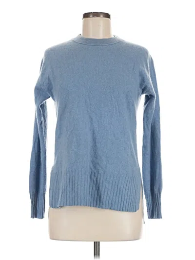Pre-owned White + Warren Pullover Sweater In Blue