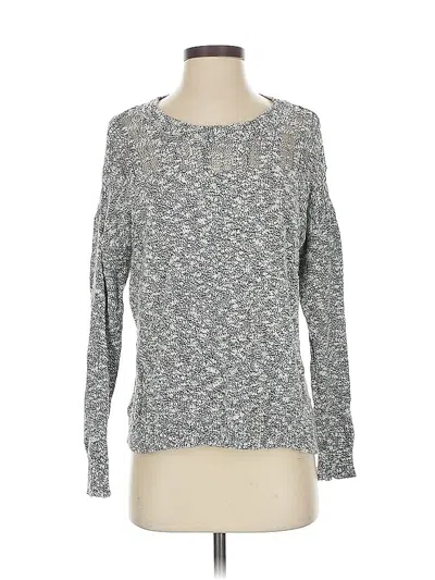 Pre-owned White + Warren Pullover Sweater In Gray