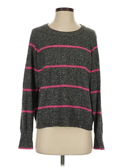 Pre-owned White + Warren Pullover Sweater In Gray