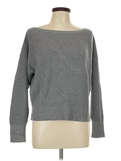 Pre-owned White + Warren Pullover Sweater In Gray
