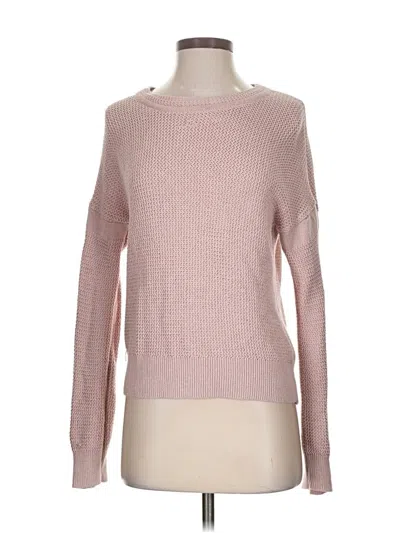 Pre-owned White + Warren Pullover Sweater In Pink