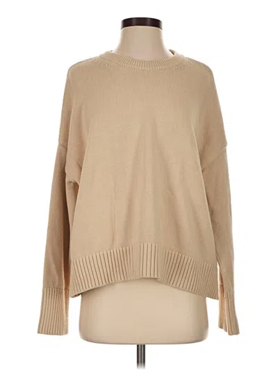 Pre-owned White + Warren Pullover Sweater In Tan