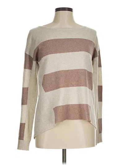 Pre-owned White + Warren Pullover Sweater In Tan