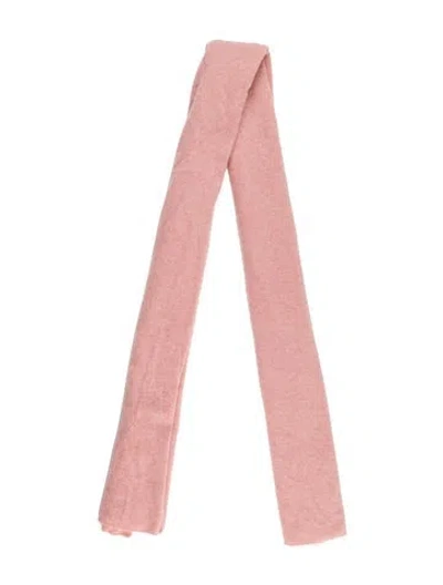 Pre-owned White + Warren Scarf In Pink