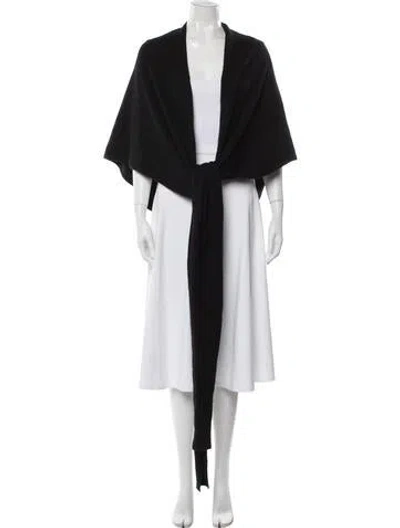 Pre-owned White + Warren Shawl In Black