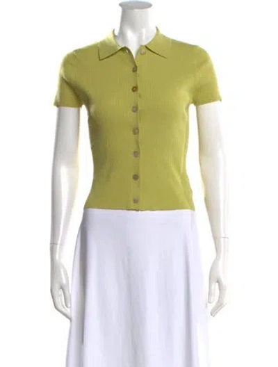 Pre-owned White + Warren Short Sleeve Polo W/ Tags In Green