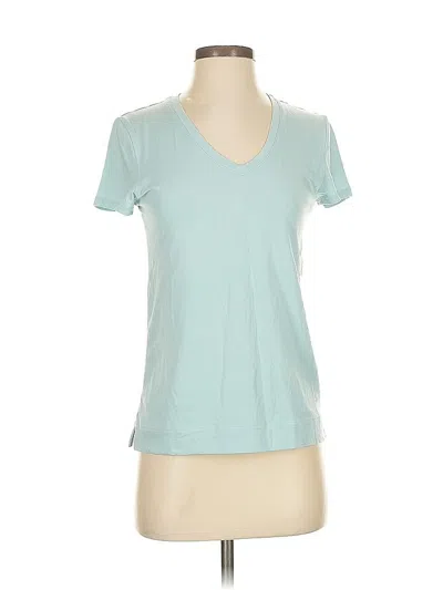 Pre-owned White + Warren Short Sleeve T-shirt In Blue
