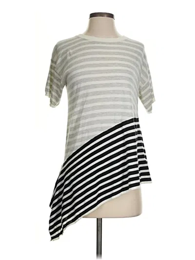 Pre-owned White + Warren Short Sleeve T-shirt In Gray