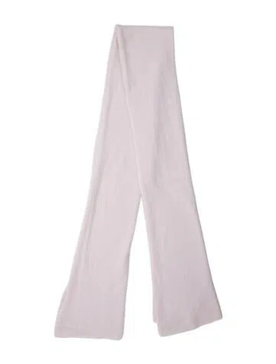 Pre-owned White + Warren Silk Scarf In Neutral