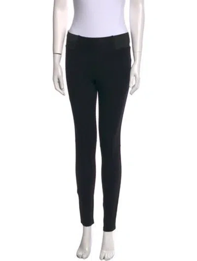Pre-owned White + Warren Skinny Leg Pants In Black