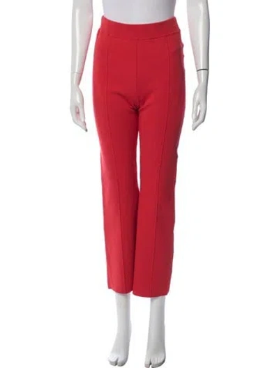 Pre-owned White + Warren Straight Leg Pants In Red