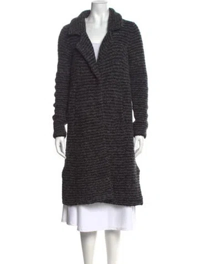 Pre-owned White + Warren Striped Cowl Neck Sweater In Multi