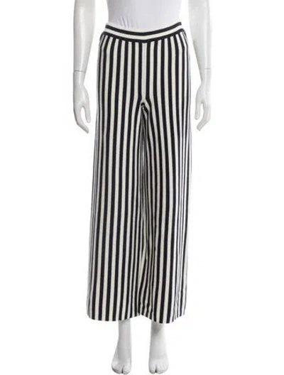 Pre-owned White + Warren Striped Wide Leg Pants W/ Tags In Multicolor