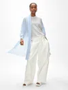 White + Warren Superfine Cashmere Travel Wrap In Horizon Blue In Horizon Blue